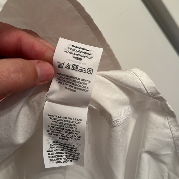 Thomas Mason X J.Crew Sleeveless white 100% cotton - Picture 7 of 8